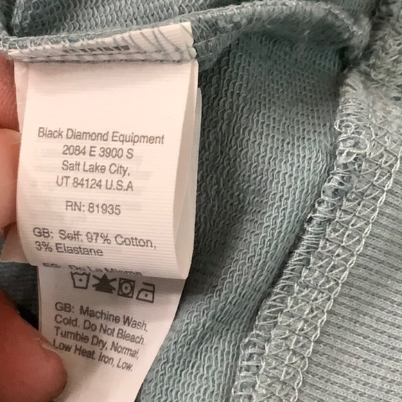 Black Diamond RIDGES LOGO CREW SWEATSHIRT - Blue Ash - Picture 11 of 12